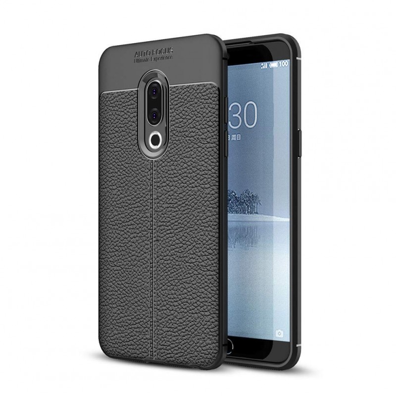 

TPU чехол iPaky Litchi Series для Meizu 15 (Черный) 663918