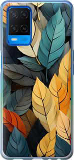 

Чохол Кольорове листя на Oppo A54 1629717