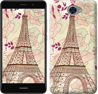 Чехол Романтика Парижа для Huawei Y7 2017