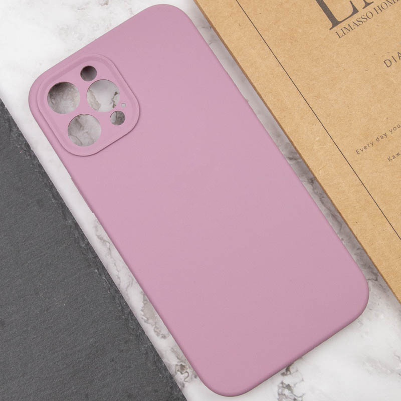 Чохол Silicone Case Full Camera Protective (AA) NO LOGO на Apple iPhone 12 Pro (6.1") (Ліловий / Lilac Pride) в магазині vchehle.ua