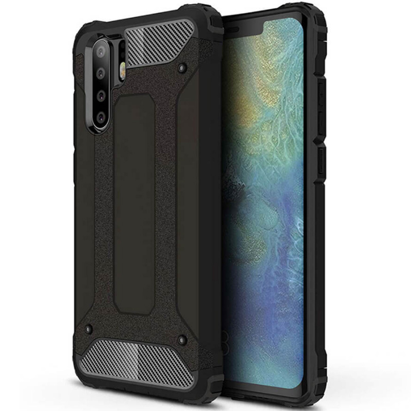 

Броньований протиударний TPU+PC чохол SPIGEN (HC) на Huawei P30 Pro (Чорний) 707400