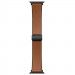 Ремешок Hoco WA34 Basic magnetic buckle silicone leather strap для Apple watch 44/45/46/49mm (Brown)
