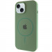 Чохол Silicone Case Full Protective (AA) with Magnetic Safe на Apple iPhone 15 Plus (6.7") (Зелений / Pine green)