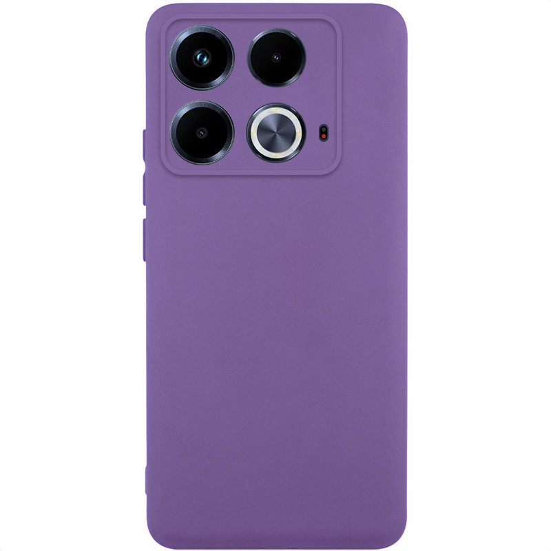 Чохол TPU GETMAN Liquid Silk Full Camera на Infinix Note 40 4G (Фіолетовий / Amethyst)
