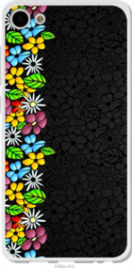 Чехол цветочный орнамент для Meizu U10