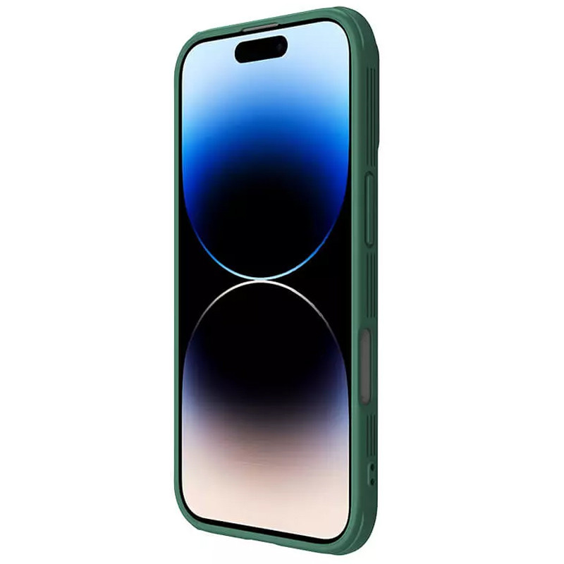 Фото Карбоновая накладка Nillkin CamShield Pro для Apple iPhone 16 (6.1") (Deep Green) в магазине vchehle.ua