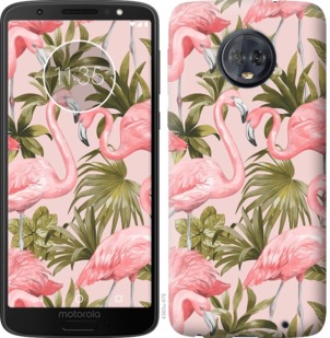 Чехол фламинго 2 для Motorola Moto G6 Plus