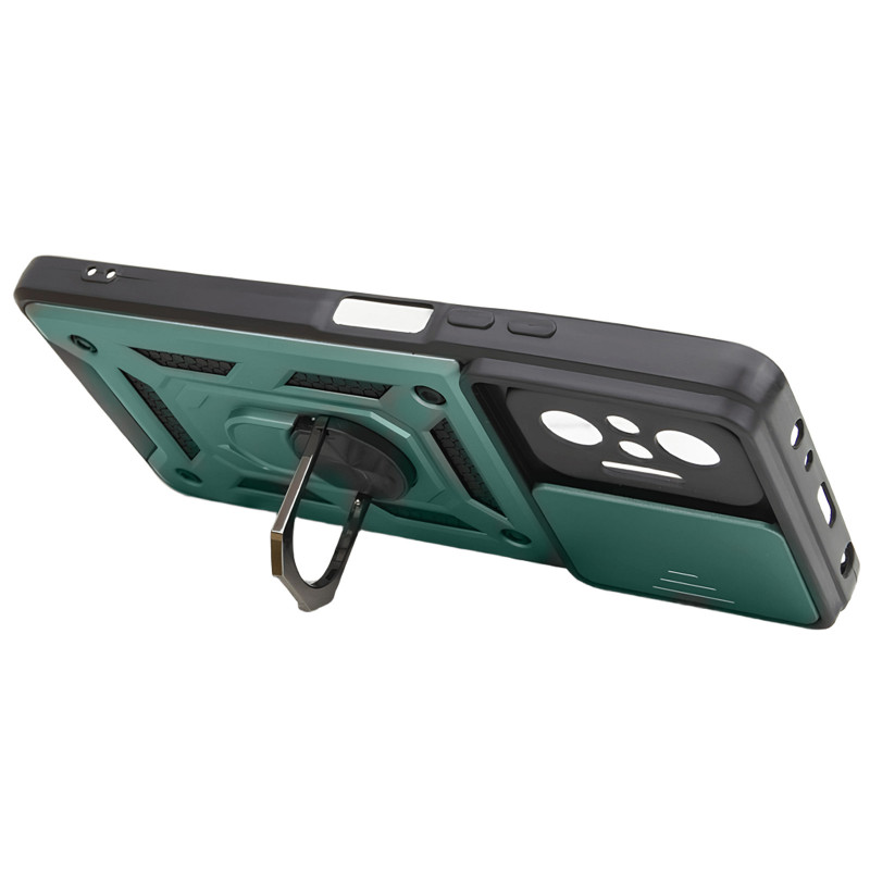 Фото Ударопрочный чехол Ummi Camshield Serge Ring дляXiaomi Redmi Note 10 Pro / 10 Pro Max (Зеленый) в магазине vchehle.ua
