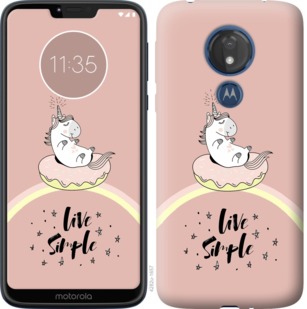 

Чохол Єдинорожки в пончике на Motorola Moto G7 Power 719594