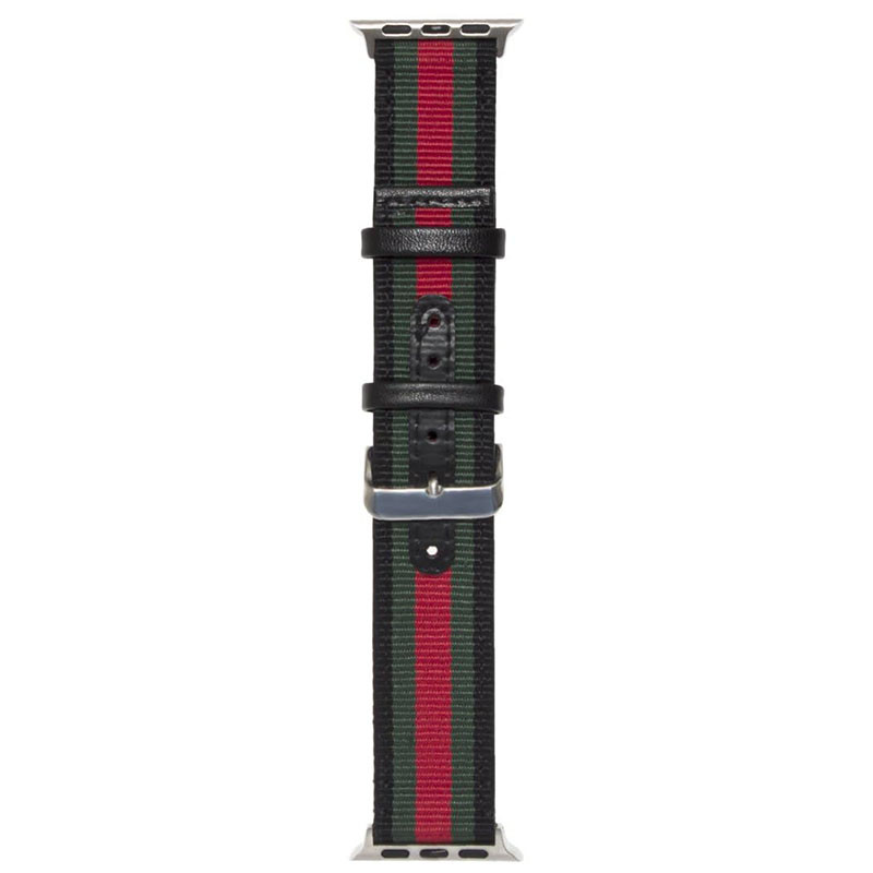 

Ремешок Nylon для Apple Watch Sport Stripe 38/40mm (Черный / Зеленый / Красный) 1207715