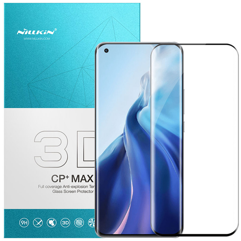 Защитное стекло Nillkin (CP+ max 3D) для Xiaomi Mi 11 / Mi 11 Pro (Черный)