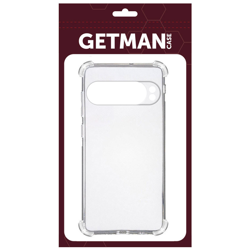 Фото TPU чехол GETMAN Ease logo усиленные углы Full Camera для Google Pixel 9 / 9 Pro (Бесцветный (прозрачный)) в магазине vchehle.ua