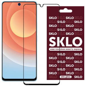 Захисне скло SKLO 3D (full glue) на TECNO Camon 19 Neo (CH6i)
