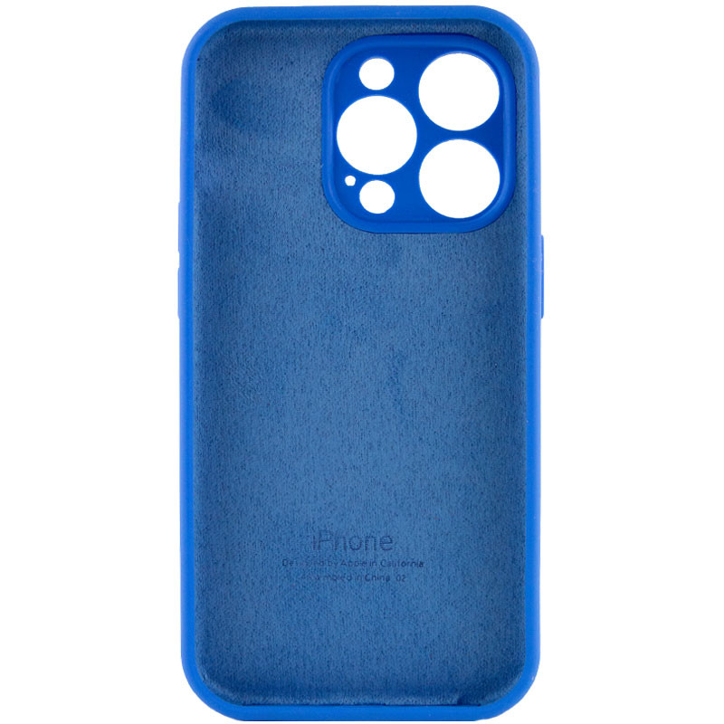 Чохол Silicone Case Full Camera Protective (AA) на Apple iPhone 13 Pro Max (6.7") (Синій / Capri Blue) в магазині vchehle.ua