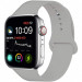 Силиконовый ремешок для Apple Watch 42/44/45/46/49mm (Темно-серый)