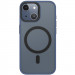 TPU+PC чехол Blueo Skin Friendly Frosted with Magnetic Safe для Apple iPhone 15 (6.1") (Синий)