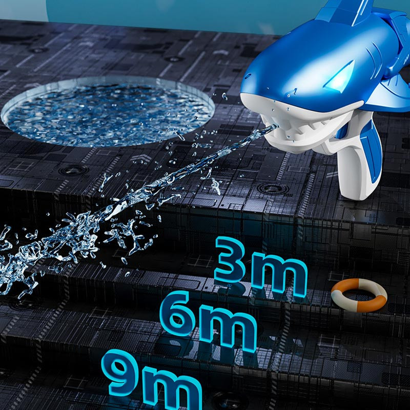 Купить Водный аккумуляторный пистолет Shark Water Gun 185-68 (300ml) with lithium battery (Blue) на vchehle.ua