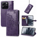 Фото Кожаный чехол-книжка Art Case с визитницей для Xiaomi Redmi Note 14 4G (Europe version) (Фиолетовый) на vchehle.ua