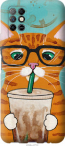 Чохол Зеленоокий кіт в окулярах на Infinix Note 8
