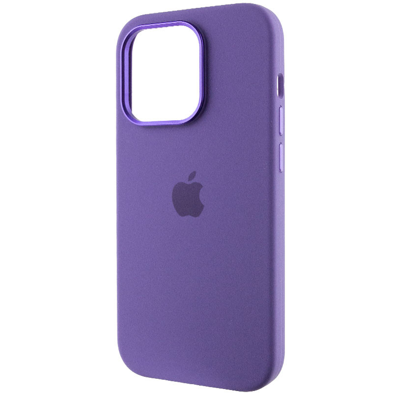 Фото Чехол Silicone Case Metal Buttons (AA) для Apple iPhone 13 Pro (6.1") (Фиолетовый / Iris) в магазине vchehle.ua
