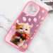 Фото TPU+PC чехол TakiTaki Love magic glow для Xiaomi Poco X5 Pro 5G / Redmi Note 12 Pro 5G (Romantic kitten / Pink) в магазине vchehle.ua