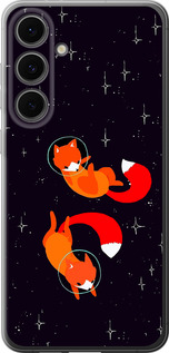 Чехол Лисички в космосе для Samsung Galaxy S24 FE
