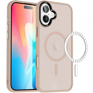 TPU+PC чехол Metal Buttons with  Magnetic Safe Colorful для Apple iPhone 16 (6.1")