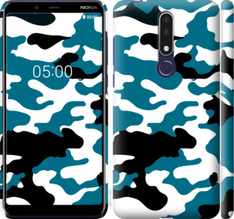 

Чохол Камуфляж прозорий фон на Nokia 3.1 Plus 913257