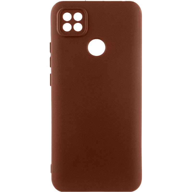 Чехол Silicone Cover Lakshmi Full Camera (AA) для Oppo A15s / A15 (Коричневый / Brown)