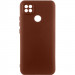 Чохол Silicone Cover Lakshmi Full Camera (AA) на Oppo A15s / A15 (Коричневий / Brown)