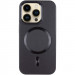 Фото Кожаный чехол SnapCase with Magnetic Safe для Apple iPhone 15 Pro (6.1") (Black) на vchehle.ua