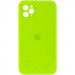 Чохол Silicone Case Square Full Camera Protective (AA) на Apple iPhone 11 Pro (5.8") (Салатовий / Neon green)