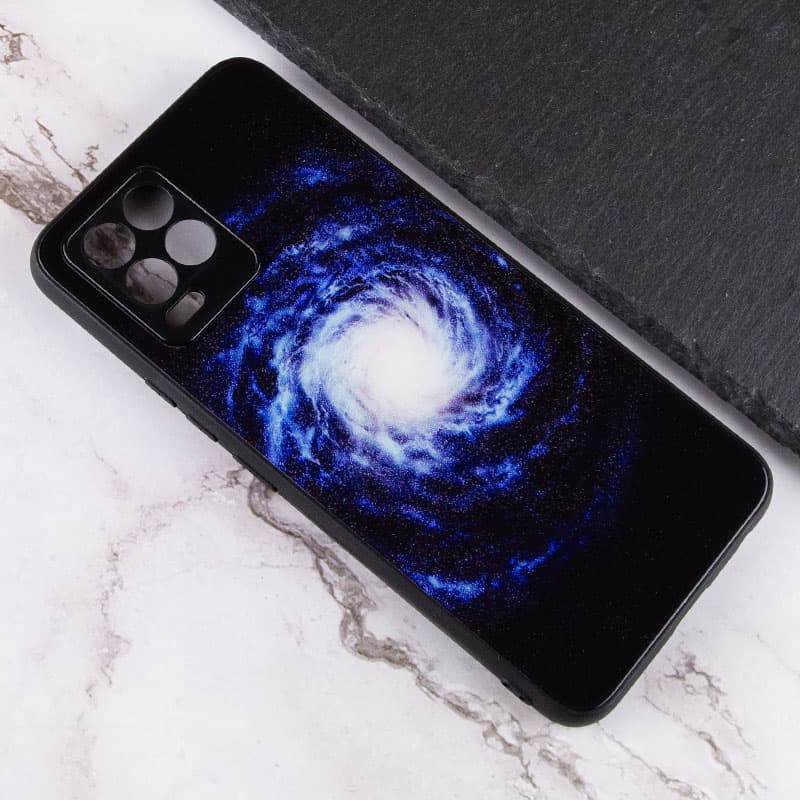 Фото TPU+Glass чехол Diversity для Realme 8 / 8 Pro (Universe) в магазине vchehle.ua