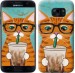 Чохол Зеленоокий кіт в окулярах на Samsung Galaxy S7 G930F