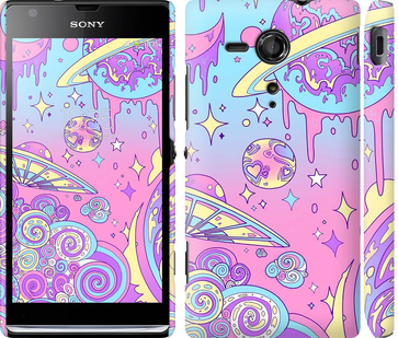 

Чехол Розовая галактика для Sony Xperia SP M35H 633460