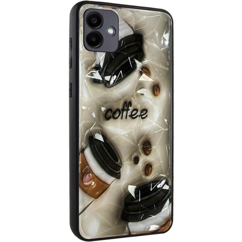 TPU+PC чехол Prisma Plushie для Samsung Galaxy A06 (Coffee)