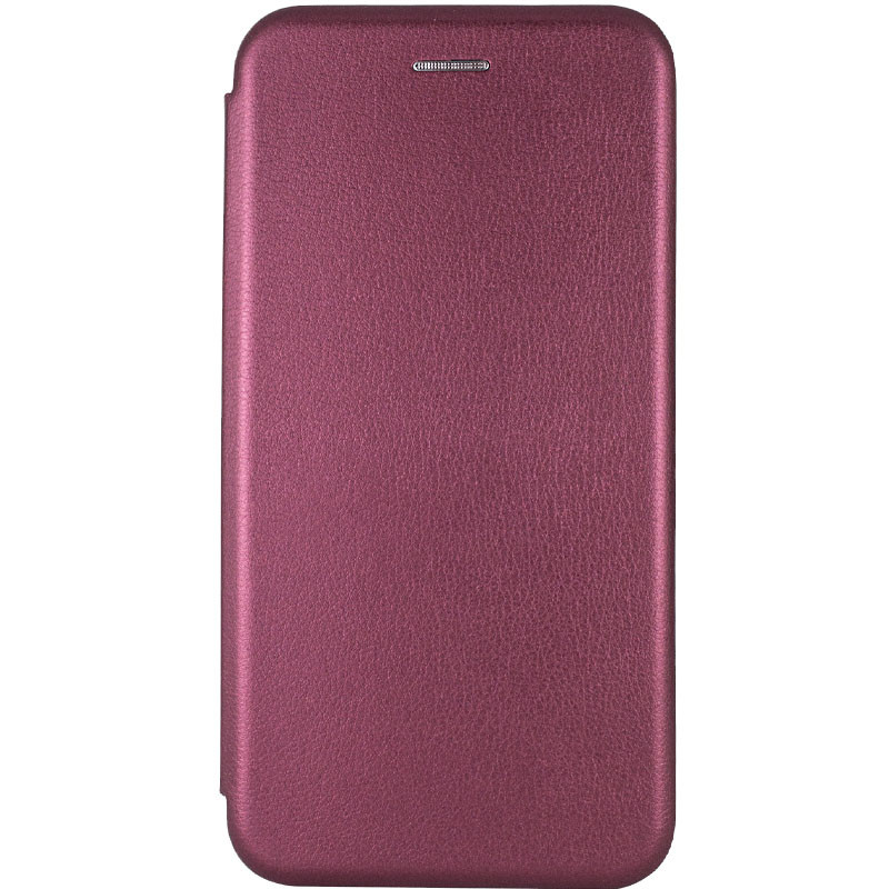 Кожаный чехол-книжка Classy для Samsung Galaxy A21s (Бордовый)