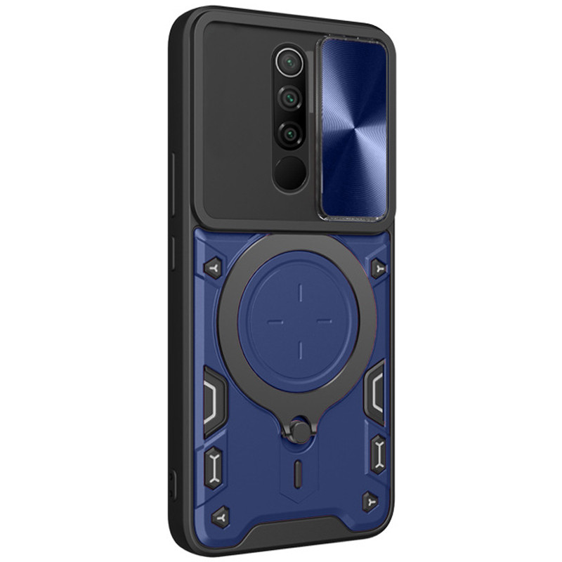 Фото Удароміцний чохол Bracket case with Magnetic на Xiaomi Redmi Note 8 Pro (Blue) на vchehle.ua