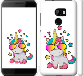 

Чехол Единорог в очках для HTC One X10 911651