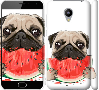 

Чохол Мопс і кавун для Meizu M2 843727