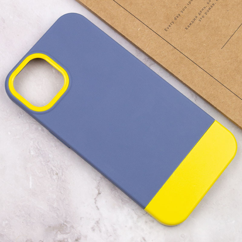 Чохол TPU+PC Bichromatic на Apple iPhone 13 (6.1") (Blue / Yellow) в магазині vchehle.ua