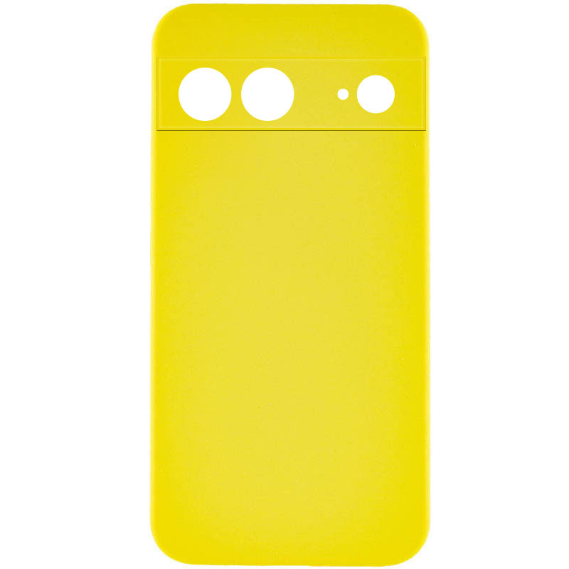 Чохол Silicone Cover Lakshmi Full Camera (AAA) на Google Pixel 7a (Жовтий / Yellow)