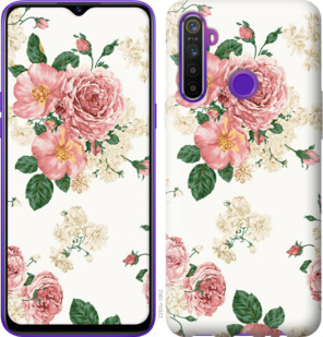 

Чехол цветочные обои v1 для Realme 5 920608