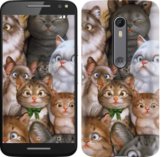 Чехол коты для Motorola Moto X Style