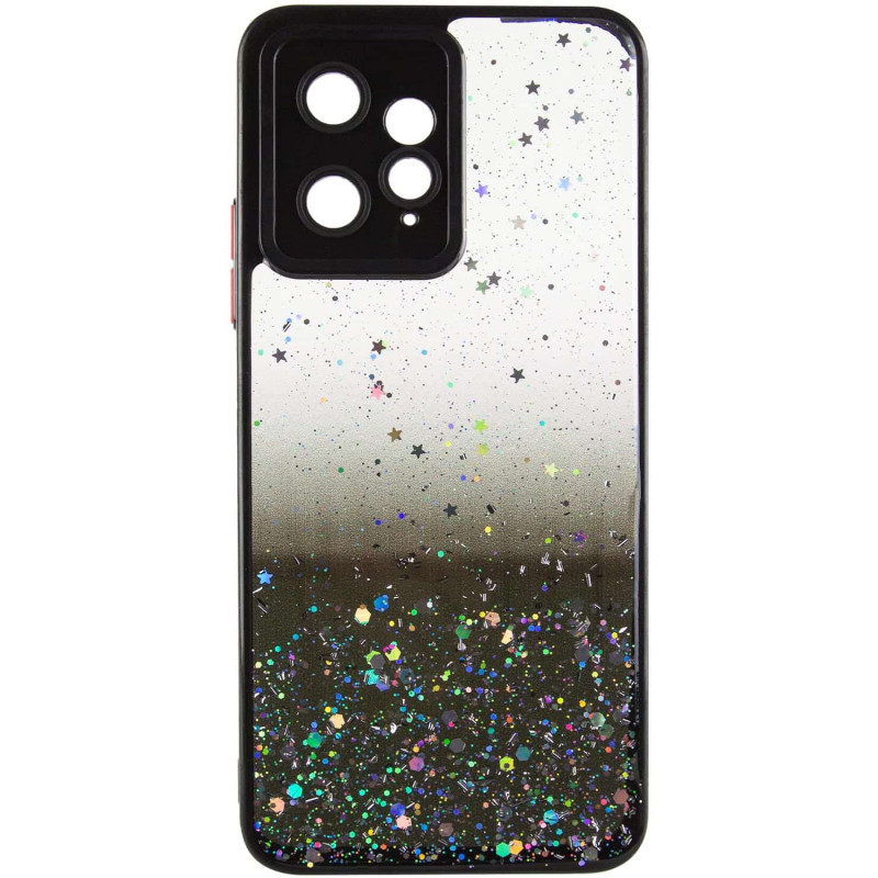 Фото TPU чехол Spangle star с защитой камеры для Xiaomi Redmi Note 12 4G (Черный) на vchehle.ua