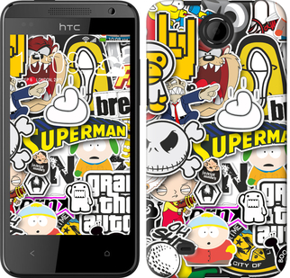 

Чехол Popular logos для HTC Desire 300 627885