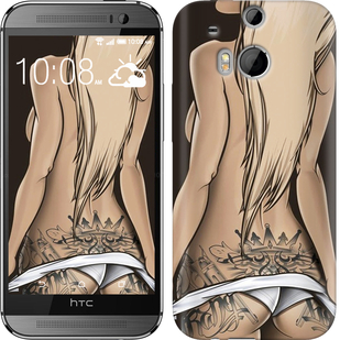 

Чехол Девушка с татуировкой для HTC One M8 644184