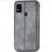 Фото Шкіряний чохол-книжка GETMAN Cubic (PU) на ZTE Blade A31 (Сірий) на vchehle.ua