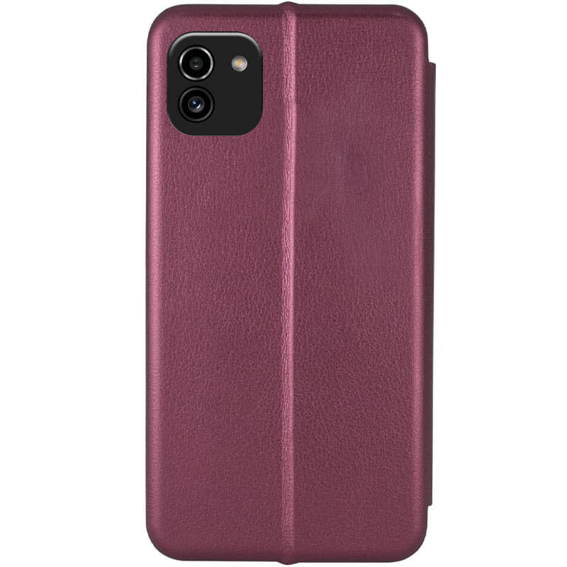 Фото Кожаный чехол (книжка) Classy для Samsung Galaxy A03 (Бордовый) в магазине vchehle.ua