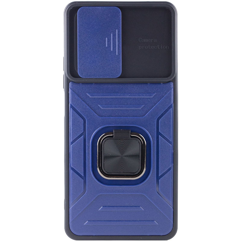 Фото Удароміцний чохол Camshield Flash Ring на Xiaomi 11T / 11T Pro (Blue) на vchehle.ua